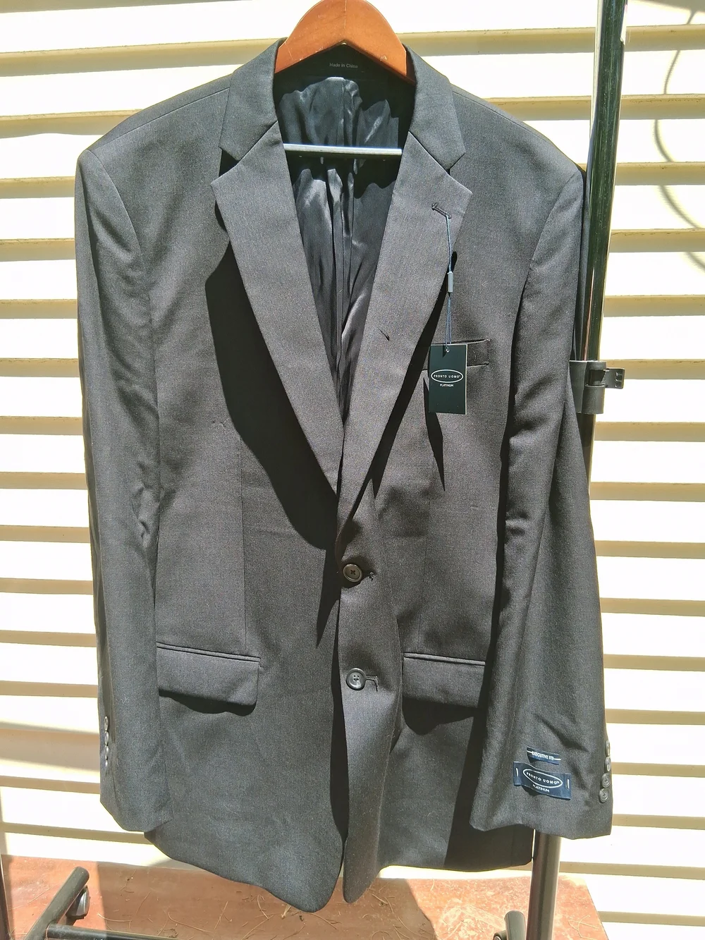 Pronto Uomo Black Platinum Executive Fit Men’s Suit Jacket Size 50 Long NWT